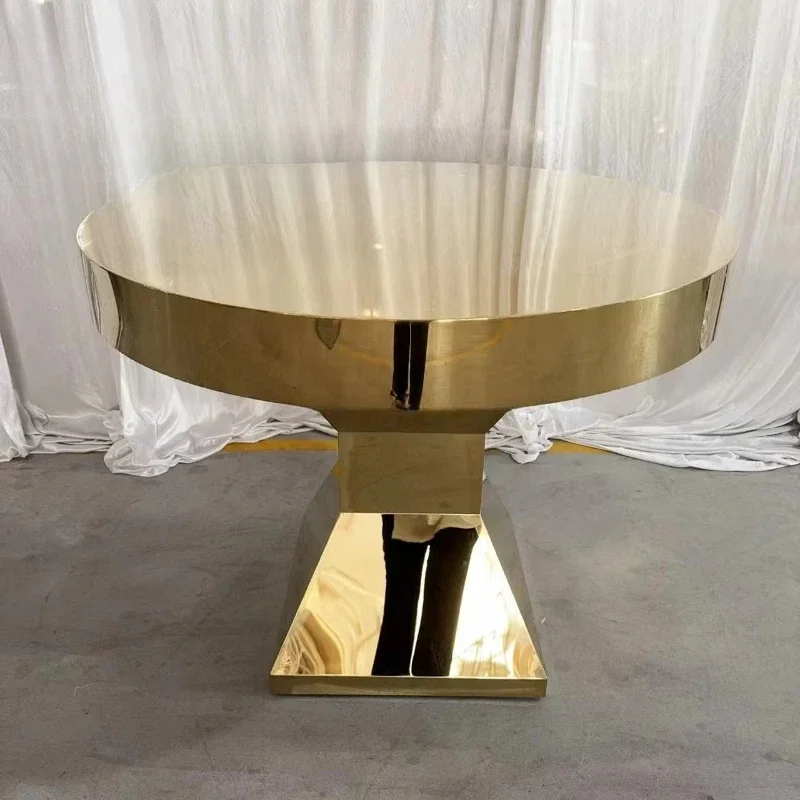 

Golden Wedding Cake Table Business Event Furniture Table
