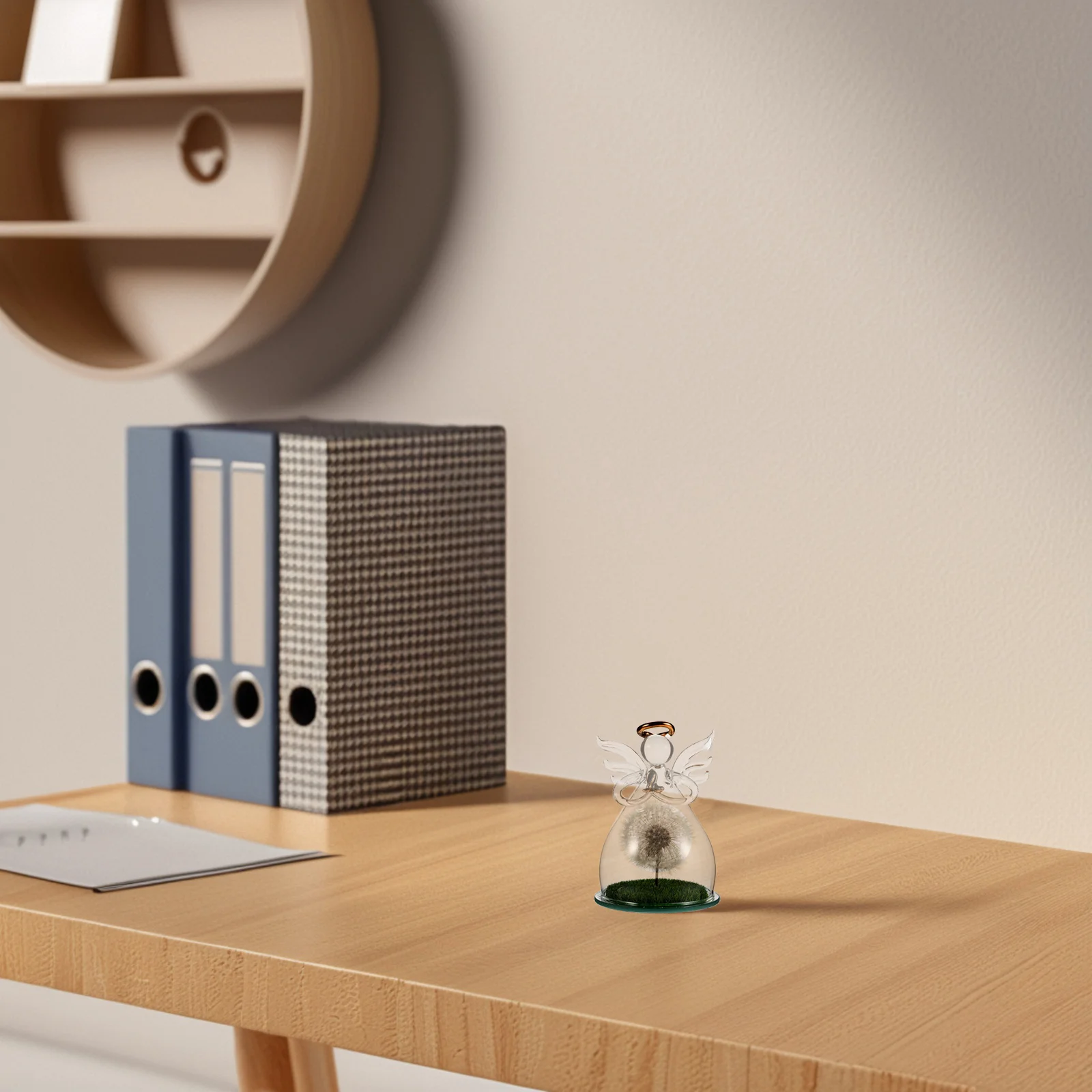 زهرة أبدية محفوظة الهندباء الملاك زجاج قبة ديكور لعيد ميلاد أمي الجدة المرأة رومانسية عرض المنزل قطعة مركزية #5