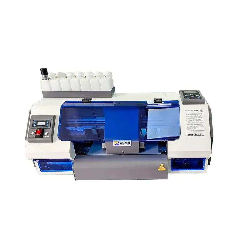 FCOLOR 30CM DTF Printer With Double Head XP600 T-shirt Printing Machine Textile Fric Printing Machine on Clothes