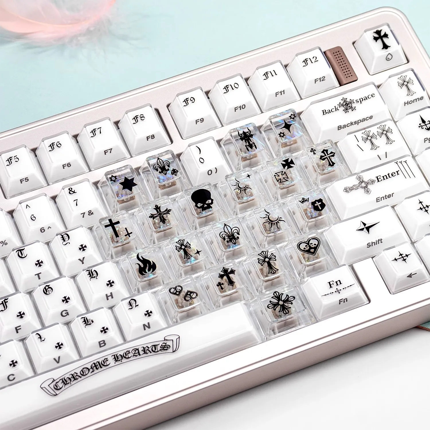 

Black Myth Theme Keycaps Set PBT PC Keyboard Caps Custom Cherry Profile Keycaps for Mechanical Keyboard Accessories MX Switches