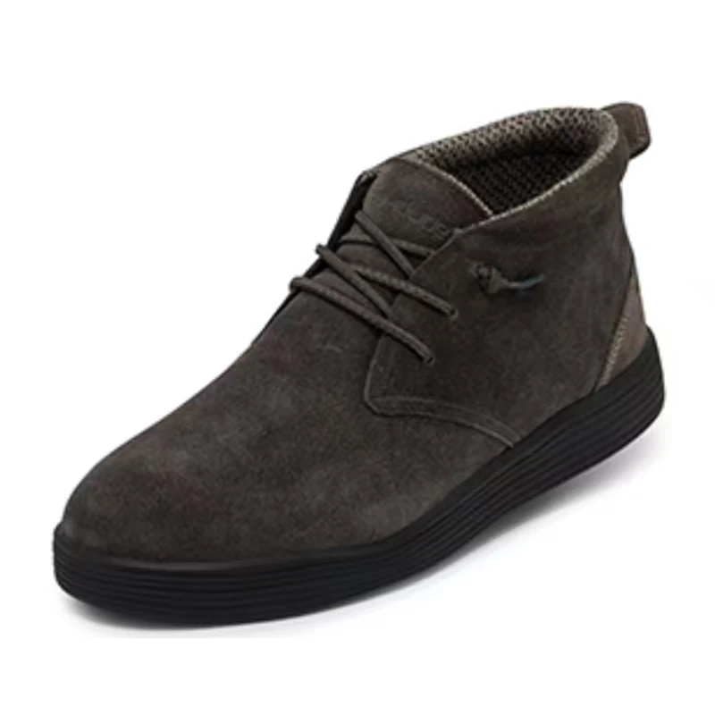 أحذية رجالية كاجوال سهلة الارتداء من هاي ديد، خفيفة للغاية وقابلة للتنفس ومريحة، مصنوعة من جلد النوبوك، أحذية عمل متوسطة الار...