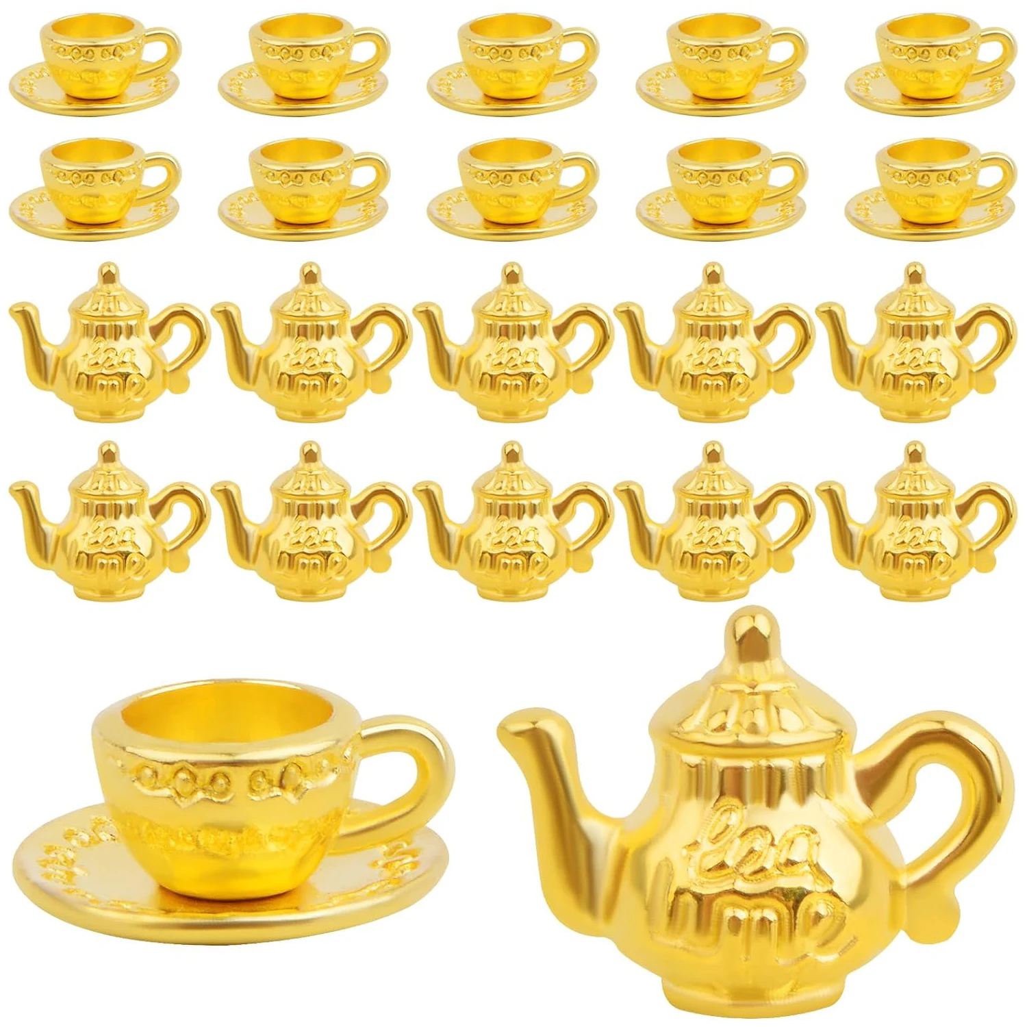 

40 шт. винтажных подвесок-чашек из сплава: чайные чашки, кофейные кружки, чайники. Фурнитура для рукоделия, для изготовления ожерелий, браслетов и ювелирных изделий своими руками.