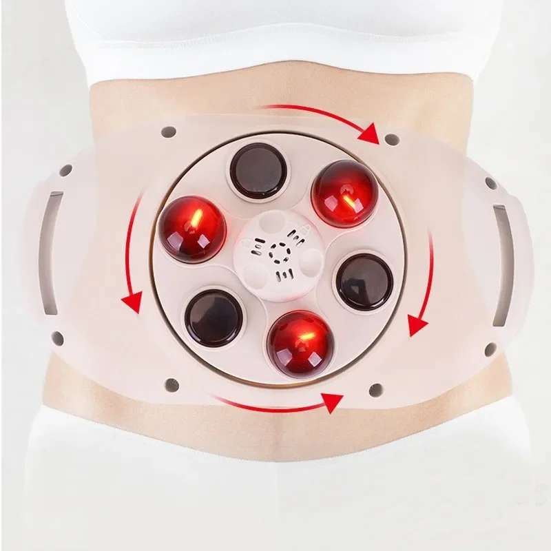 

HOT SALE Automatic Abdominal Rub Moxibustion Belt Massager Electric Derogatory Stone Abdominal Massager