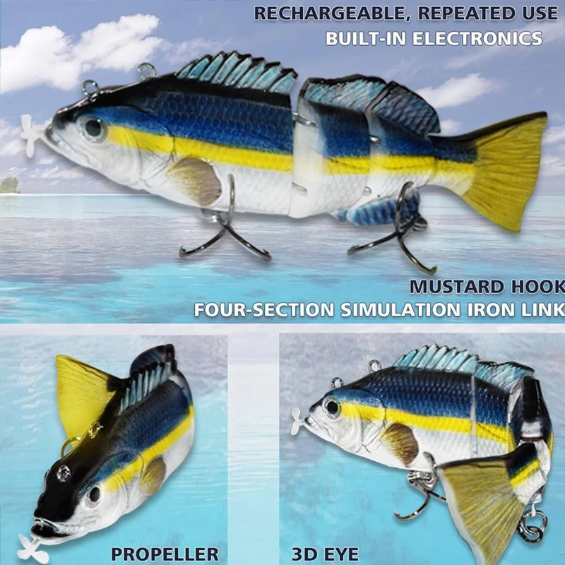 2~10PCS Electronic Bait 100 Brand New Electronic Lure Colorful Luya Bait Bait Fishing Fashion Design Topwater 3d Eyes