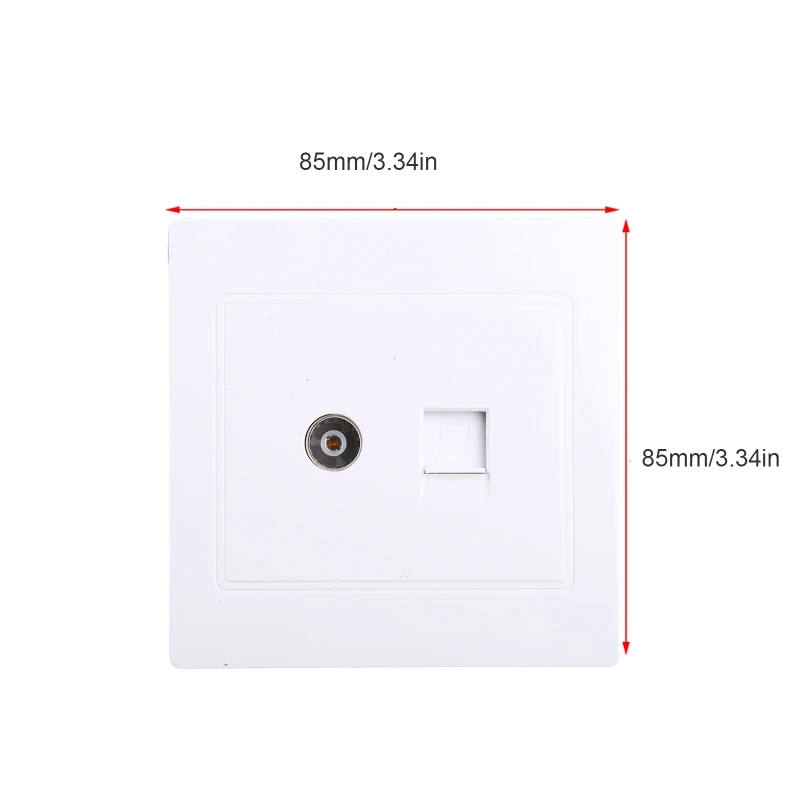 Adattatore RJ45 + Antenna TV uscita coassiale per montaggio a parete presa per pannello frontale Dropship