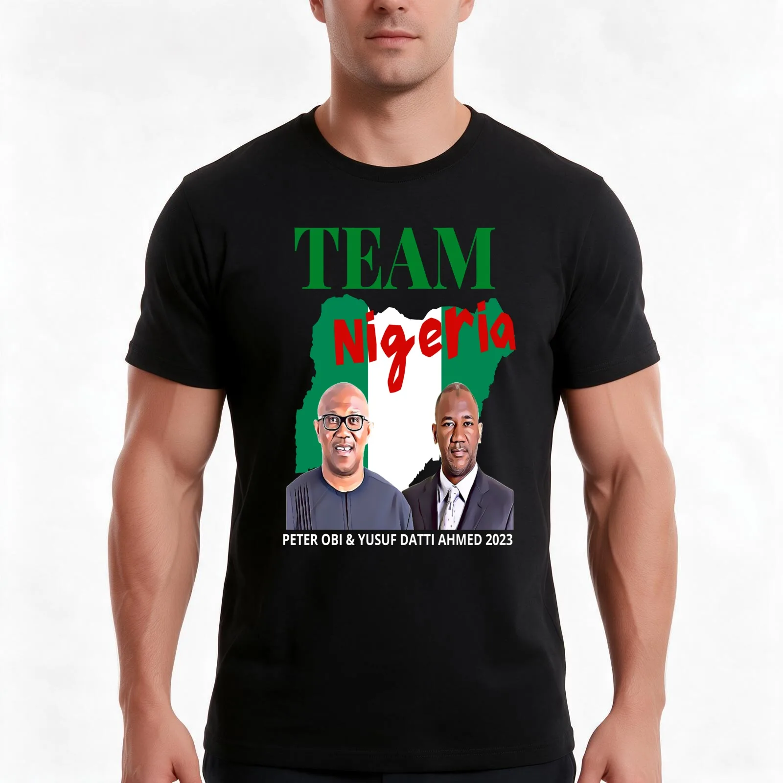 Team Nigeria - ObiDatti 2023 - Peter Obi for President 2023 - Nigeria Elections #ObiDatti2023 T-Shirt, Summer Casual Cotton Tee