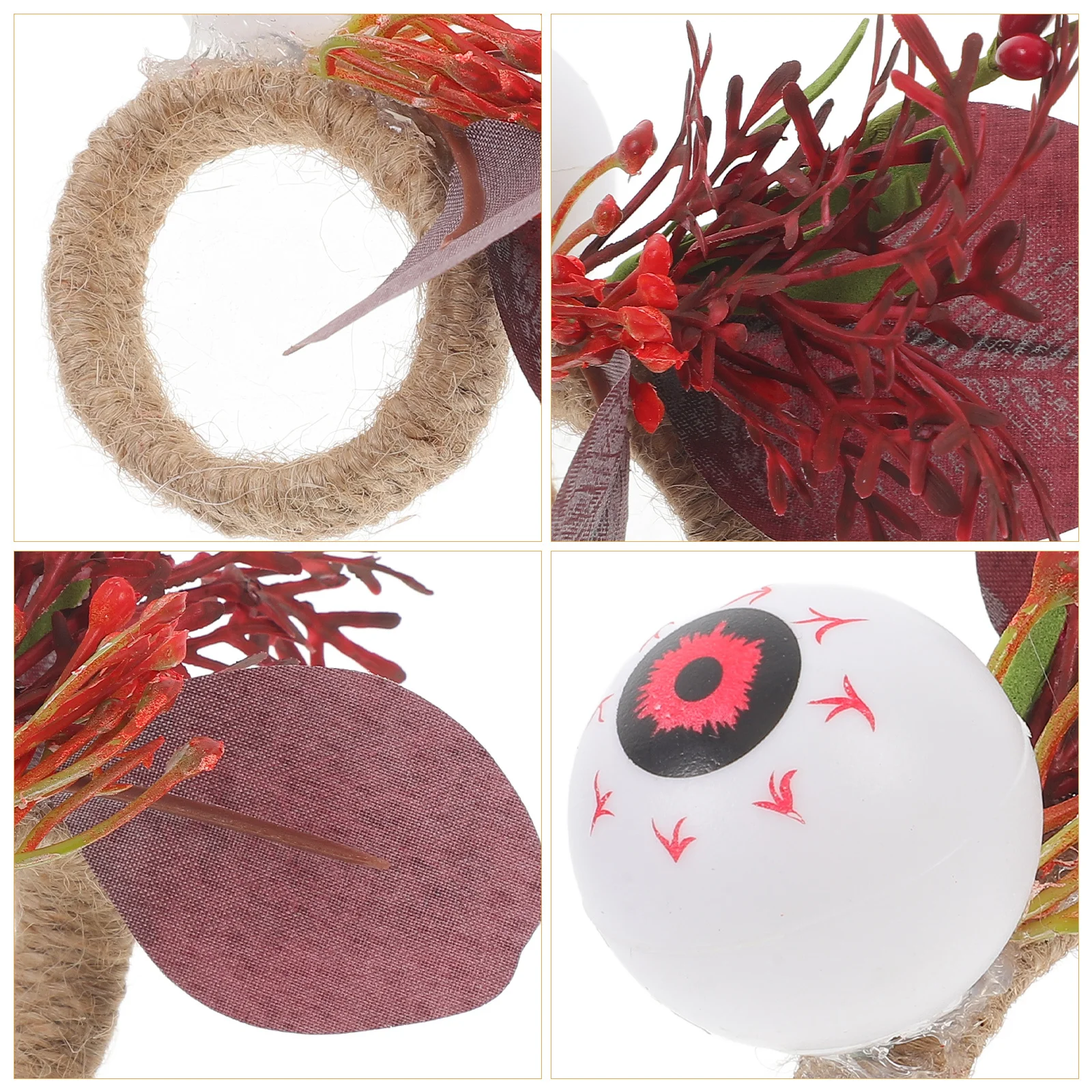 

4 шт., страшные кольца для салфеток на Хэллоуин, пряжки для ужина, украшение стола, салфетка, держатель для салфеток на Хэллоуин