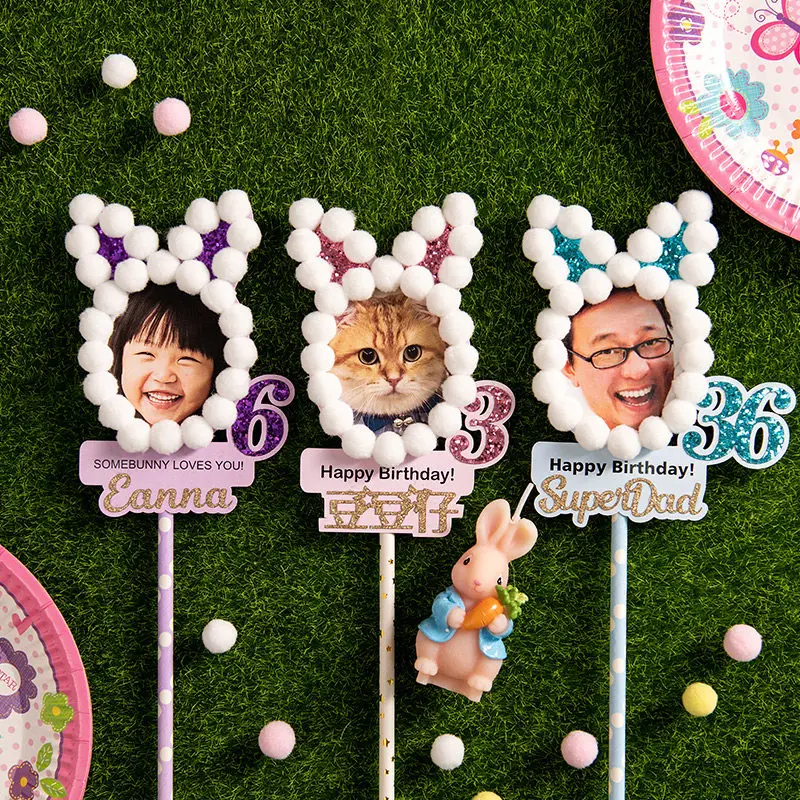 Children's Party Supplies Creative Birthday Candles Cute Rabbit Zodiac Candles view 5
