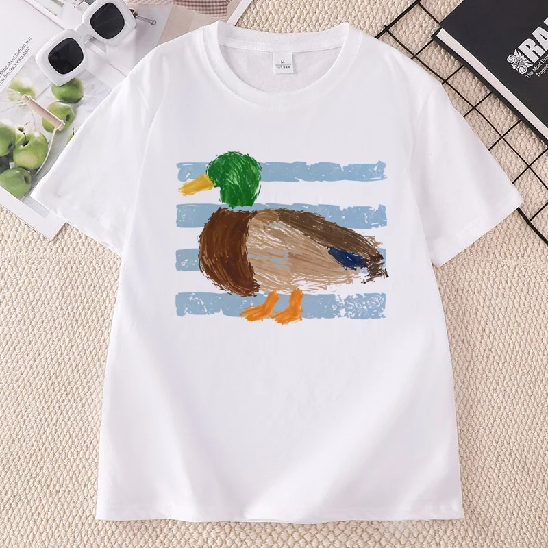 Vintage Retro Mallard Duck Hunting T Shirt Casual Round Neck 90s Hunting Dog T-shirt Men Women Turkey Season Tshirt Tops