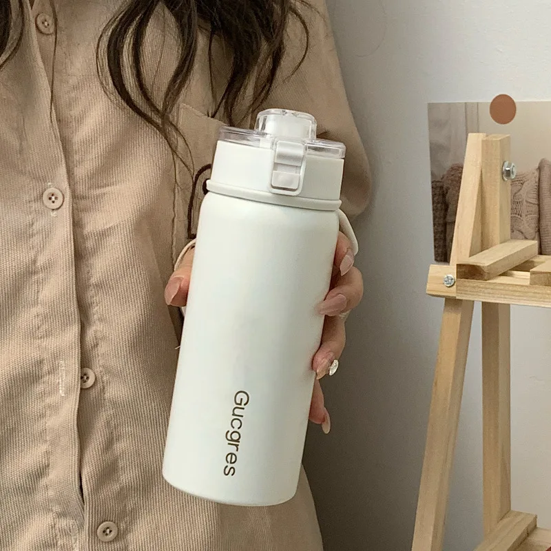 350Ml/550Ml Fashion Stainless Steel Vacuum Flask with 3D Decal Portable Thermos Mug Travel Thermal Water Bottle Tumbler