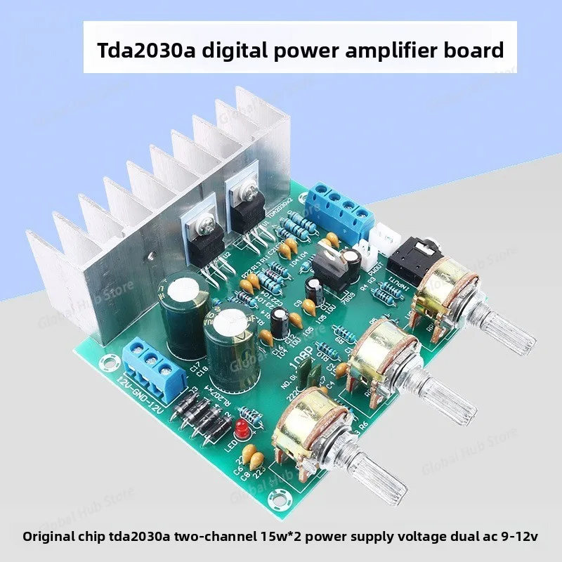 

HiFi Fever High Fidelity TDA2030A Плата усилителя мощности 2*15 Вт Двухканальный модуль аудиоусилителя Готовый продукт