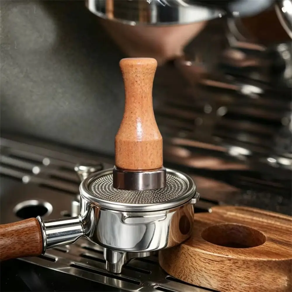 High-magnetic Coffee Powder Screen Magnet Reusable Mini Coffee Powder Screen Magnetic Studs Wood Handle