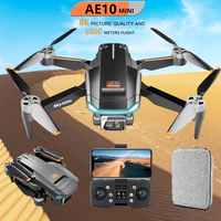 AE10 MINI Drone 8K HD ESC Dual Camera Brushless Motor Folding Quadcopter Professional Aerial Photographer GPS RC Helicopter