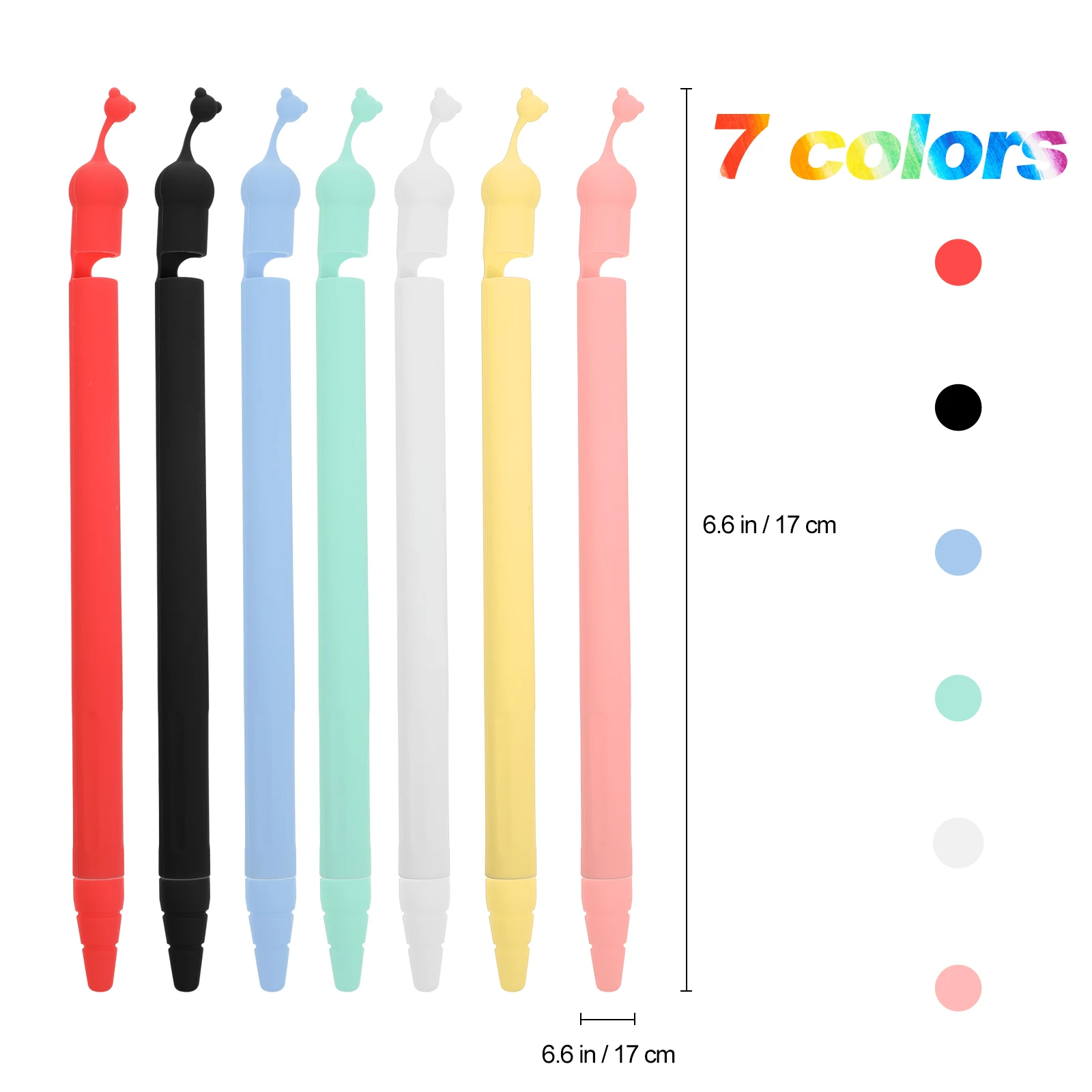 

2 шт. чехлы с героями мультфильмов, нескользящий чехол от падения для карандашей 1, силиконовый защитный чехол-держатель, чехол-карандаш