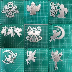 Christmas Angel Cutting Dies Scrapbook Embossed Template Mold Greeting Card Stamp Making Home Crafts Decoration New Dies 2024