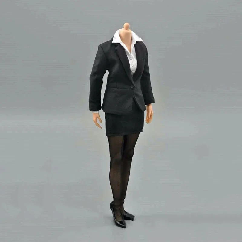 1:6 Scale Model Female Business Office Pencil Skirt Shirt Suit Clothes Full Set Fit 12 Inch Action Figure Accessory Women Body