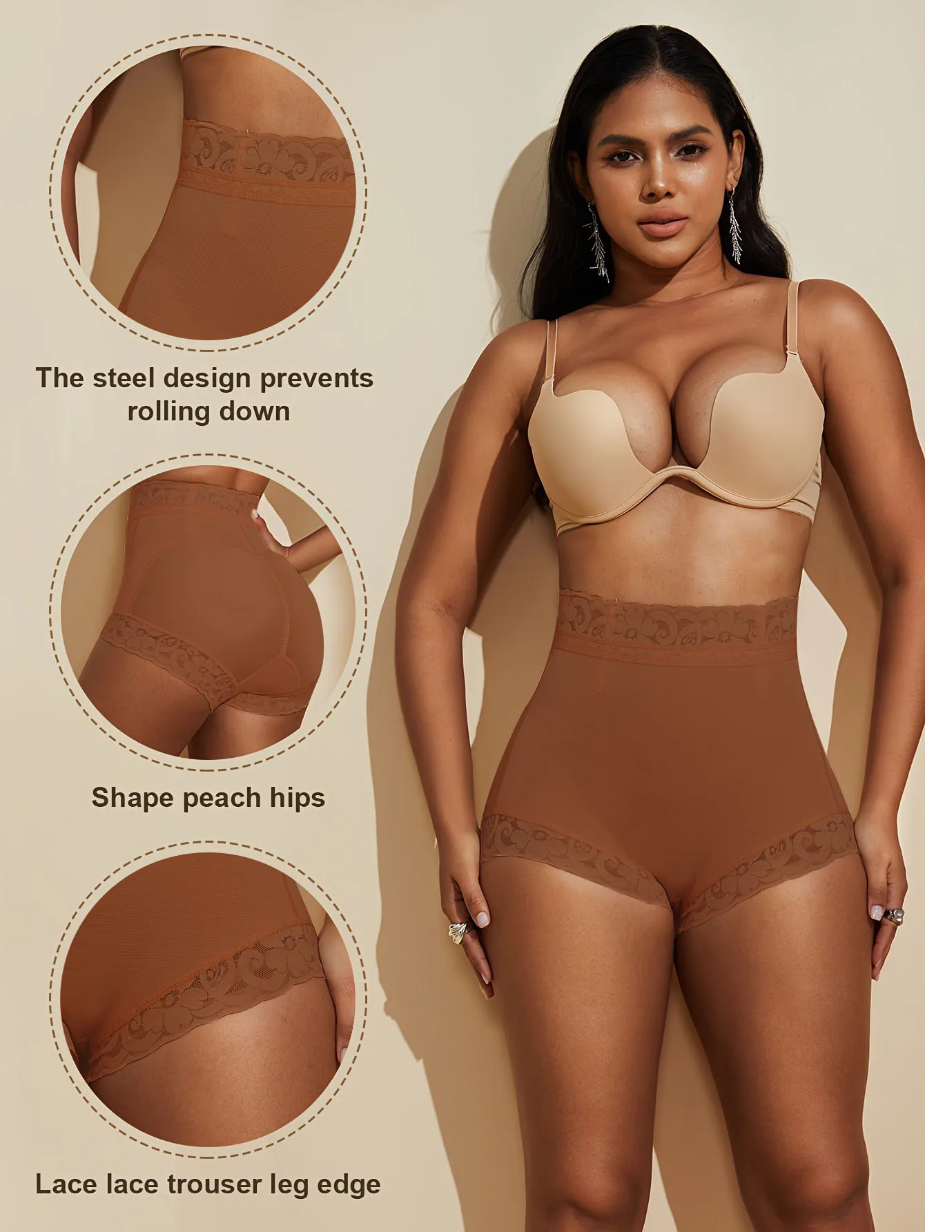 Faja FeelinGirl سراويل داخلية منحوتة من الدانتيل ، مريحة وجيدة التهوية ، سراويل داخلية لرفع المؤخرة ، ملابس داخلية نسائية ، سراويل داخلية #4