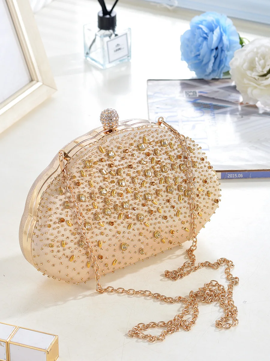 

Блестящая сумка-клатч «Звездный бриллиант» для церемоний, на одно плечо, в форме облака, маленькая, из полиэстера, однотонная, вечерняя сумка