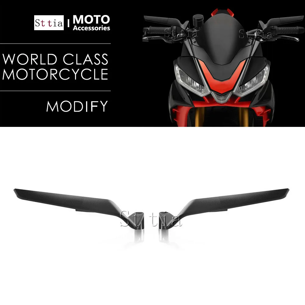 

Fit For Aprilia Tuono 660 Factory Tuono 457 Tuono 1100 V4 RR Motorcycle Rearview Mirror Wind Wing Adjustable Aluminum Mirrors