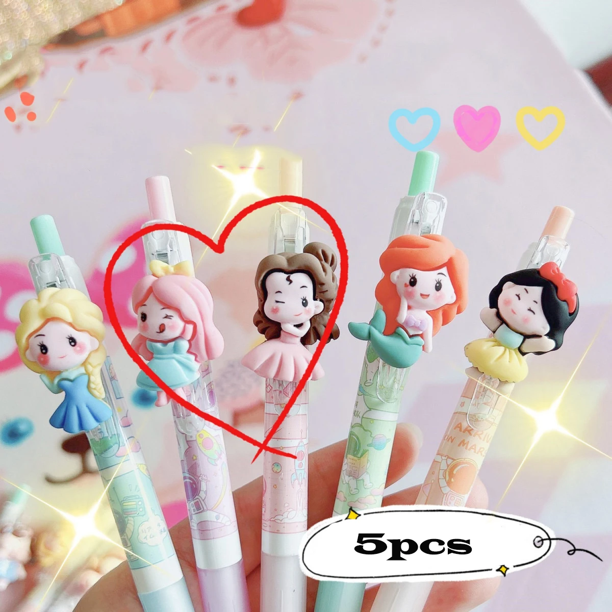 Princess pen stationery gel pens cute pens stationary pens back to school stationery cute things pens kawaii cute pen