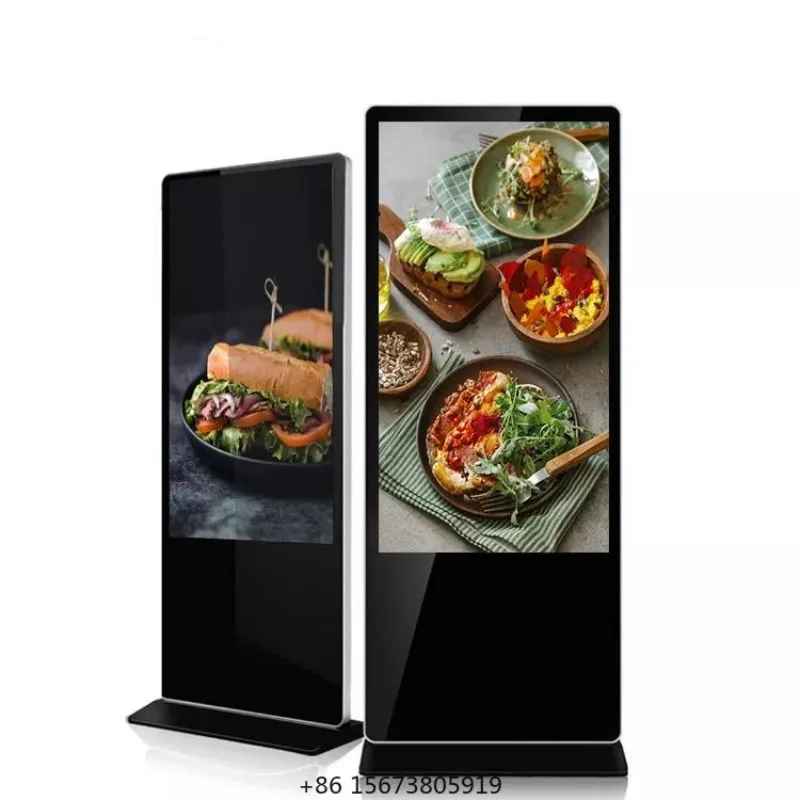 Kiosk 4k Indoor Touch LCD Advertising Player Machine Standing Floor LCD Digital Signal Screen Display Screen Totem Screen