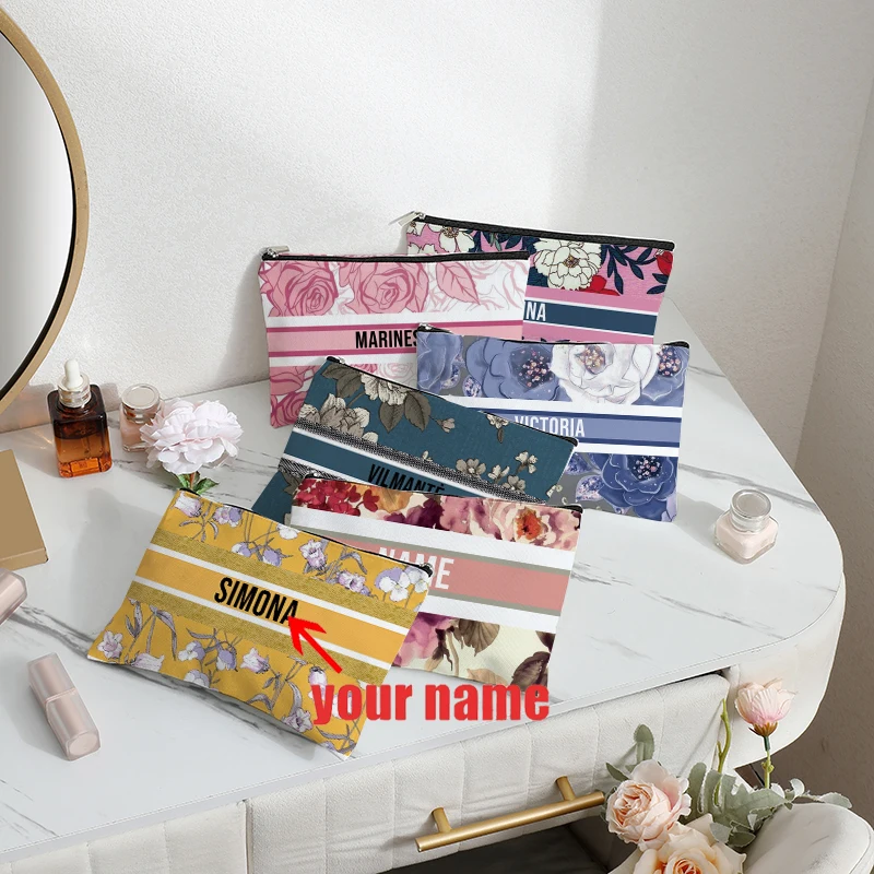 Luxury Bags Brand Names - 25Custom Name Vintage Make-up Tas Bruidsmeisje