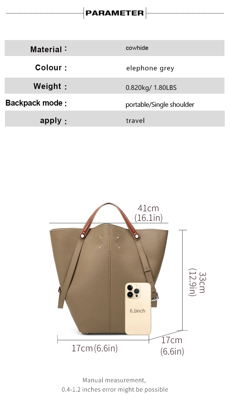 Aidanni Echtleder-Beuteltasche für Damen, Neuheit 2026, Große Kapazität, Pendler-Schulter- und Handtasche – Detail 4