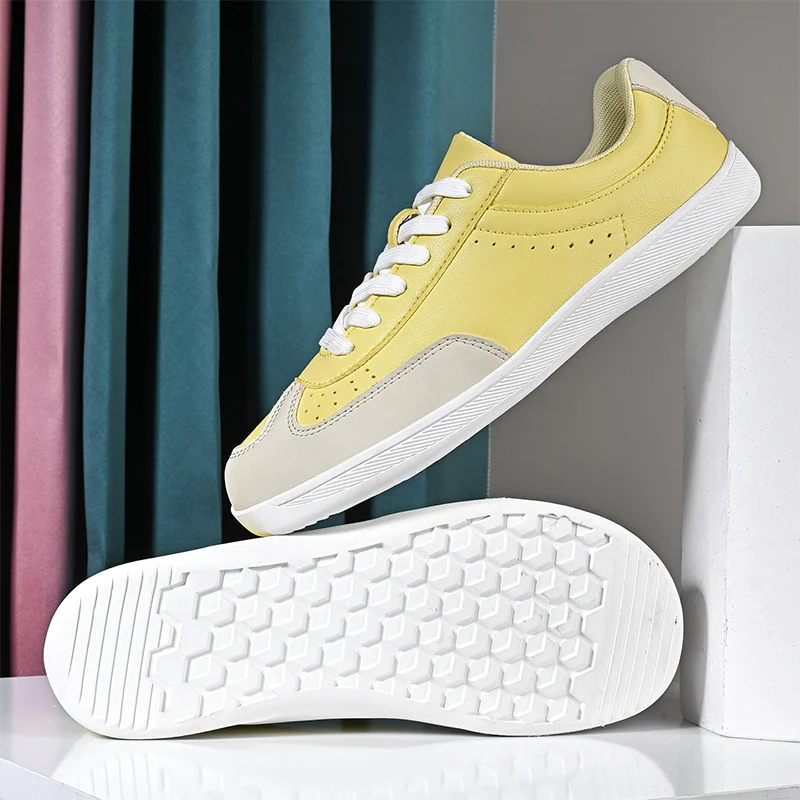 

2026 Professional Squat Hard Pull Shoes For Men Women Wide Feet Leather Weight Lifting Shoes Couples White Yellow Indoor Gym