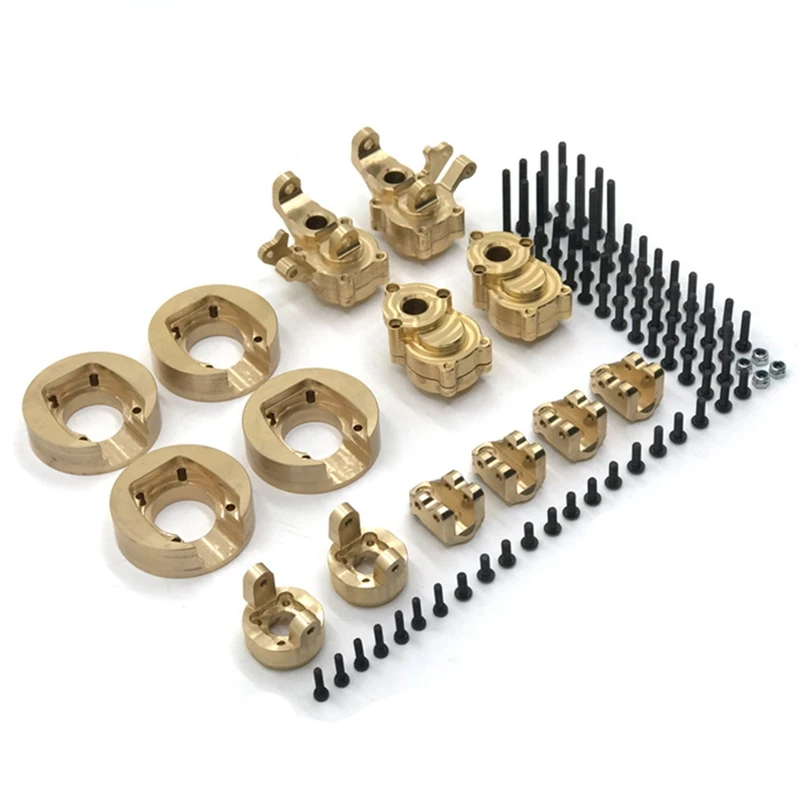 18Pcs Brass Front & Rear Portal Drive Housing Cover Counterweight For Yikong YK4102 YK4103 YK4082 YK6101 RC Car Parts