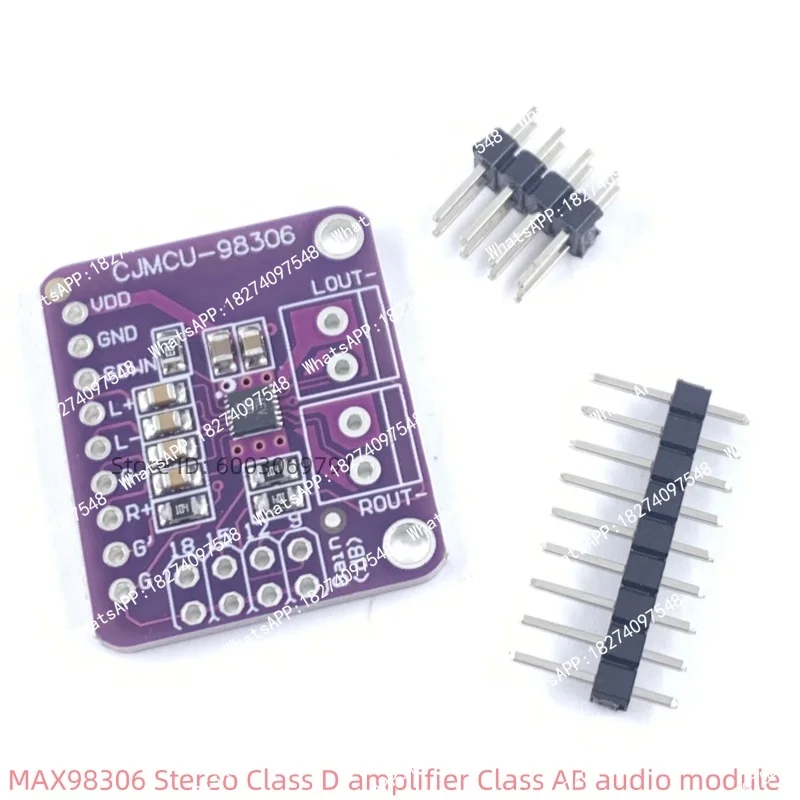 MAX98306 MCU-98306 Stereo Class D Amplifier Class AB Audio Module 3.7W