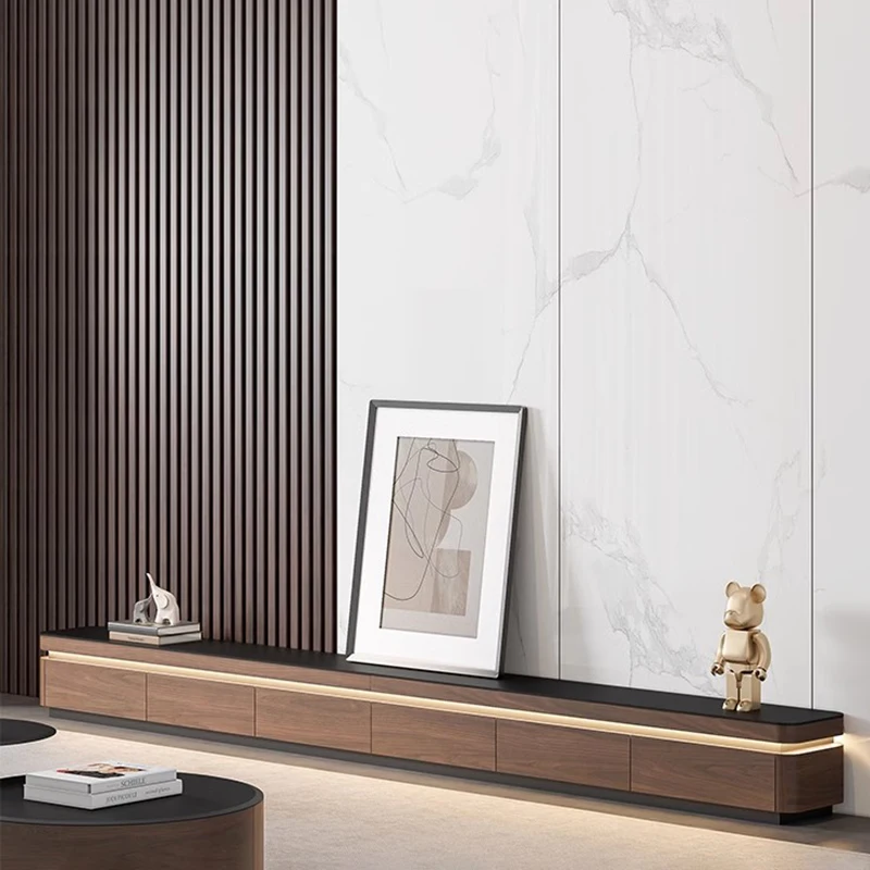 Modern Glamour Tv Stand Elegant Storage Simple Unique Tv Cabinet Decoration Wooden Television Rack Living Room Furniture