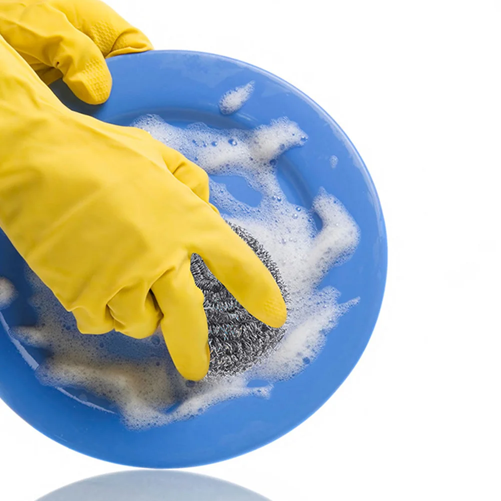 

Cleaning Steel Ball Set Pot Scrubber Home Washing Tool Metal Sponge Pan Brush Kitchenware Dishwasher Safe Non Rust
