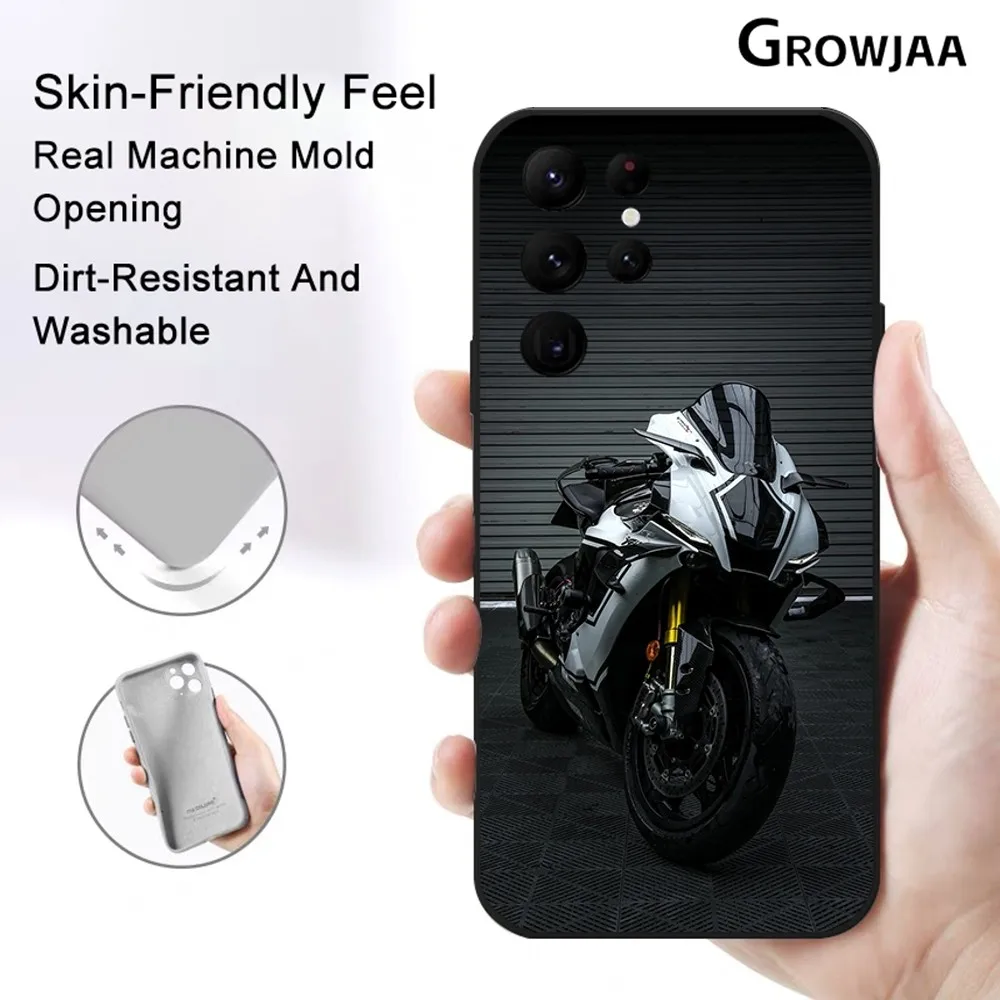 Sport Y-YamahaeS Cool Motorrad Phone Case For Samsung Galaxy S25 S24 S22 S23 Ultra S21 S20 Plus 5G Protective Silicone Funda