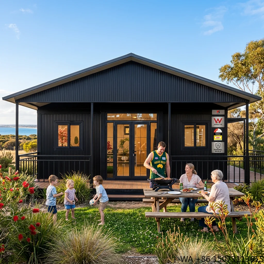 AU Standard Prefabricated Expandable Container House 2 3 4 5 Bedroom Modular Home for Living Office & Leisure with Bathroom