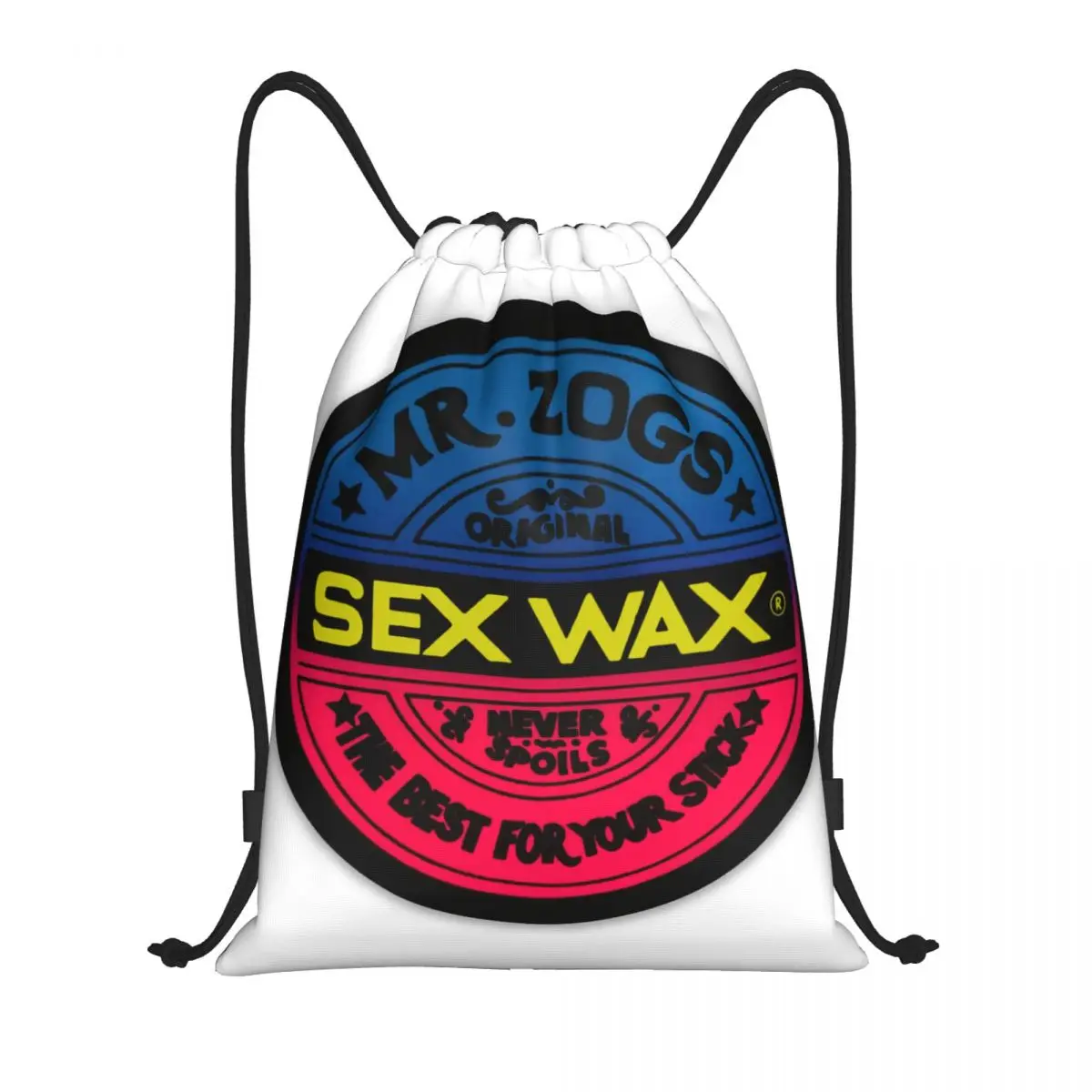 Mr Zogs Surfing Sex Wax Drawstring Backpack Women Men Gym Sport Sackpack Foldable Shopping Bag Sack