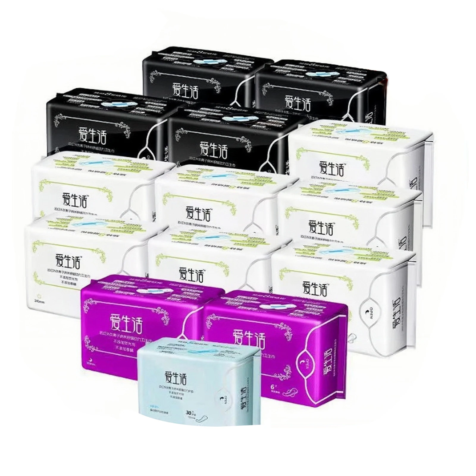 Anion sanitary napkin menstrual pads women health care love anion pads sanitary towel sanitary pads