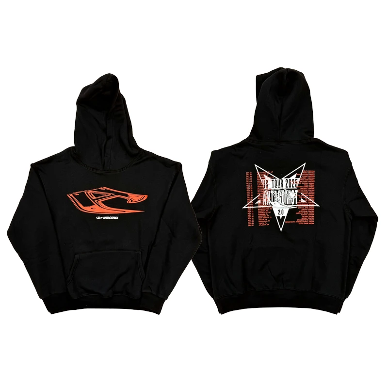 

Мужская толстовка с капюшоном Gonist20 Tour Opium Merch, повседневная, длинный рукав, хлопок/полиэстер, удобная посадка