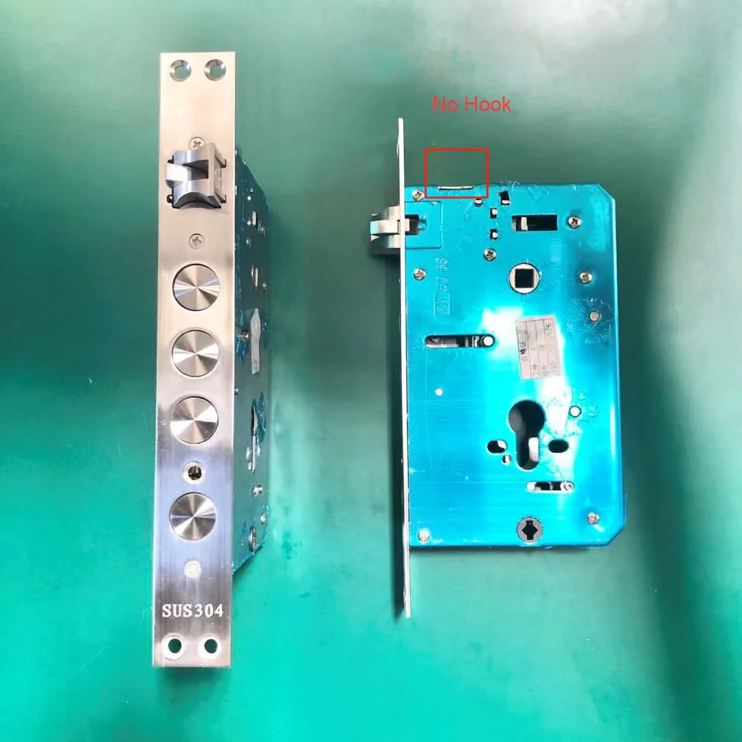 6068 Stainless Steel Smart Lock Body Size 30mm Round Latch 105mm 90mm Deep Fingerprint Lock Accessories