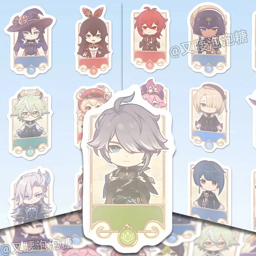 

Genshin Impact Anime Stickers Kawaii Zhongli Game Creative Stickers for Mobile Phone Decoration Diy Hand Account Waterproof Gift
