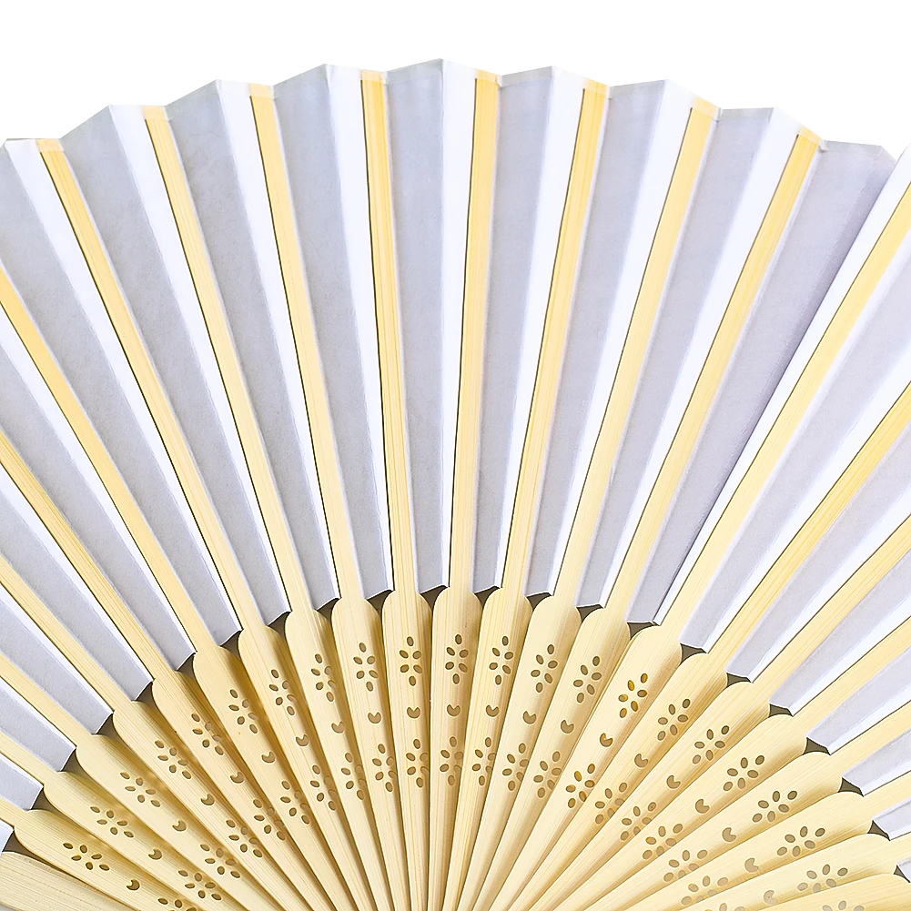 Japanese Painting Sun Plum Blossom Sakura Flower Mount Fuji Volcano Wooden Fan Handle Paper Hand Folding Stage Fan Props Crafts