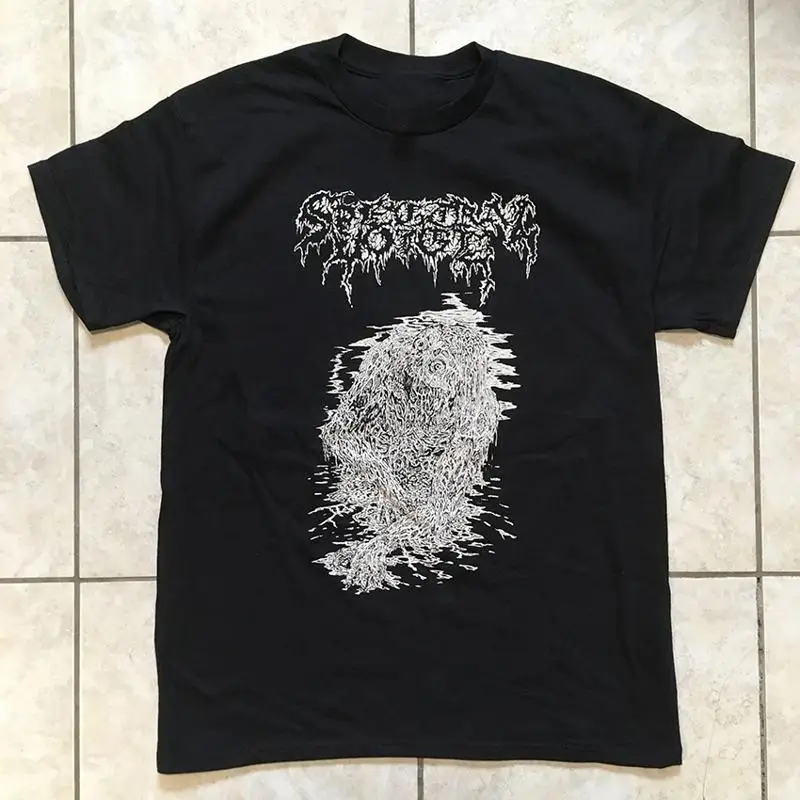 Spectral Voice Logo Decaying Face Graphic T-Shirt