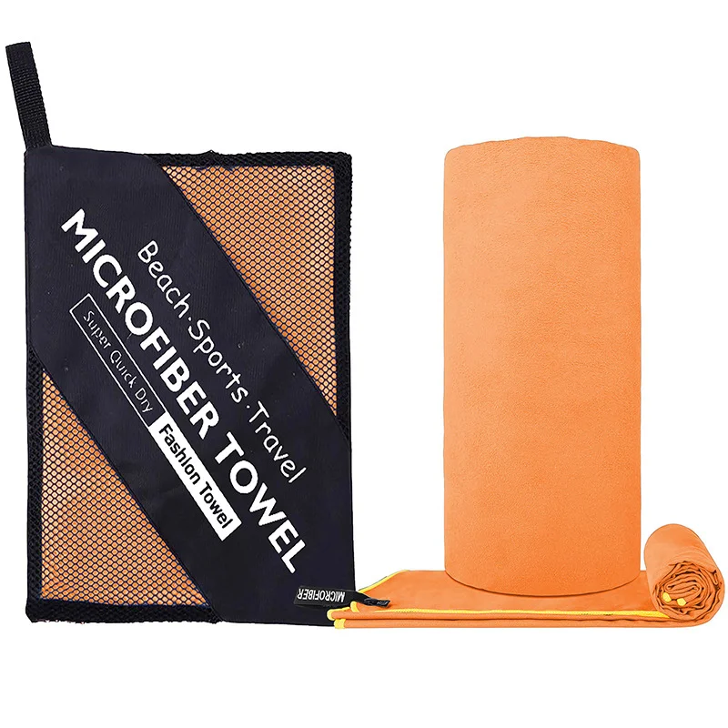 1-Stück Mikrofaser-Reisehandtuch, Schnelltrocknendes Handtuch Super Saugfähig Kompakt Leichtgewichtig für Strand, Fitness, Pool, Bad, Yoga – Detail 9