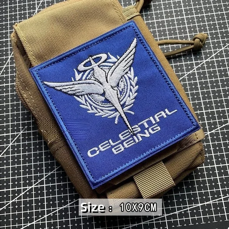 Gene Unicorn Badges on Backpack DIY Decorative Sticker Mobile Suit Gundam Embroidered Hook&Loop Patches Tactical Armband