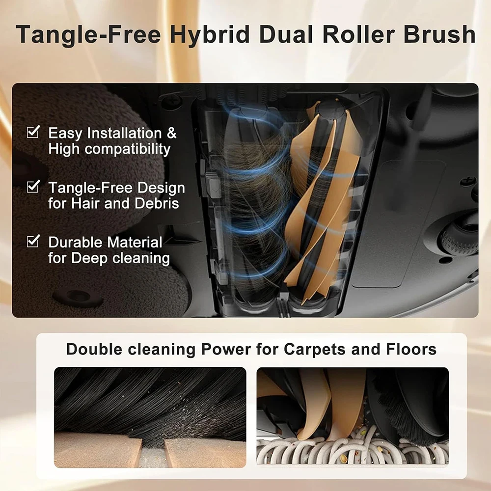 Dreame X50 Ultra /X50 Master/L50 Pro Ultra/L40S Pro Ultra Spare Part, Main Side Brush Filter Mop Cloth Bag Replacement Part image 2