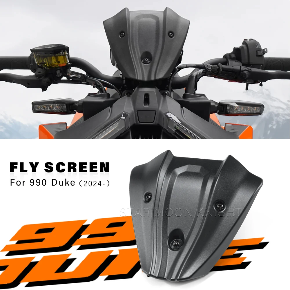 Deflector Wind Shield For 990Duke 990 Duke 2024- Fly Screen Front Cover Small Windshield Fairing Motorcycle Accessories