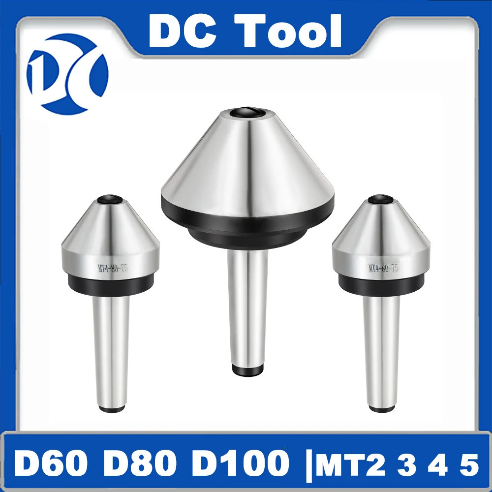 D60 D63 D80 D100 Morse Tapper MT2 MT3 MT4 MT5 Cone Mushroom Head Center Umbrella-type Rotating Center Lathe Live Tool Holder