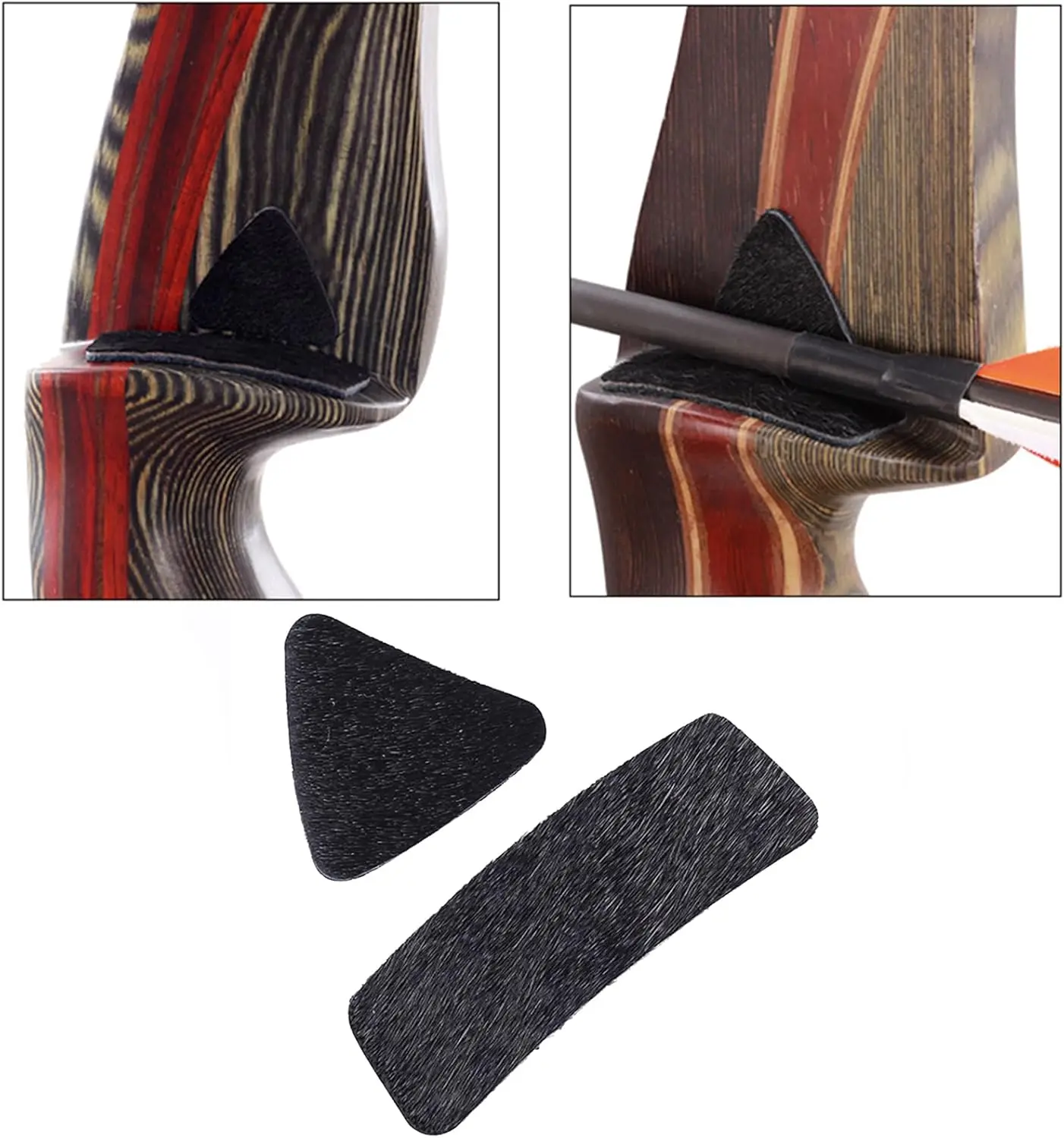 Archery Accessories Set with Copper Pliers, String Wax, Damping Fur, Arrow Rest and Arrowhead Box for Traditional Recurve Bow