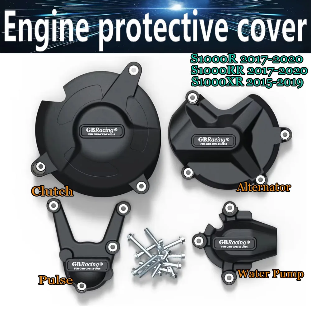 

For BMW Motorrad S1000RR S1000R S1000XR 2017-2020 GBRacing Engine Cover Protection Set Motorcycle Accessories