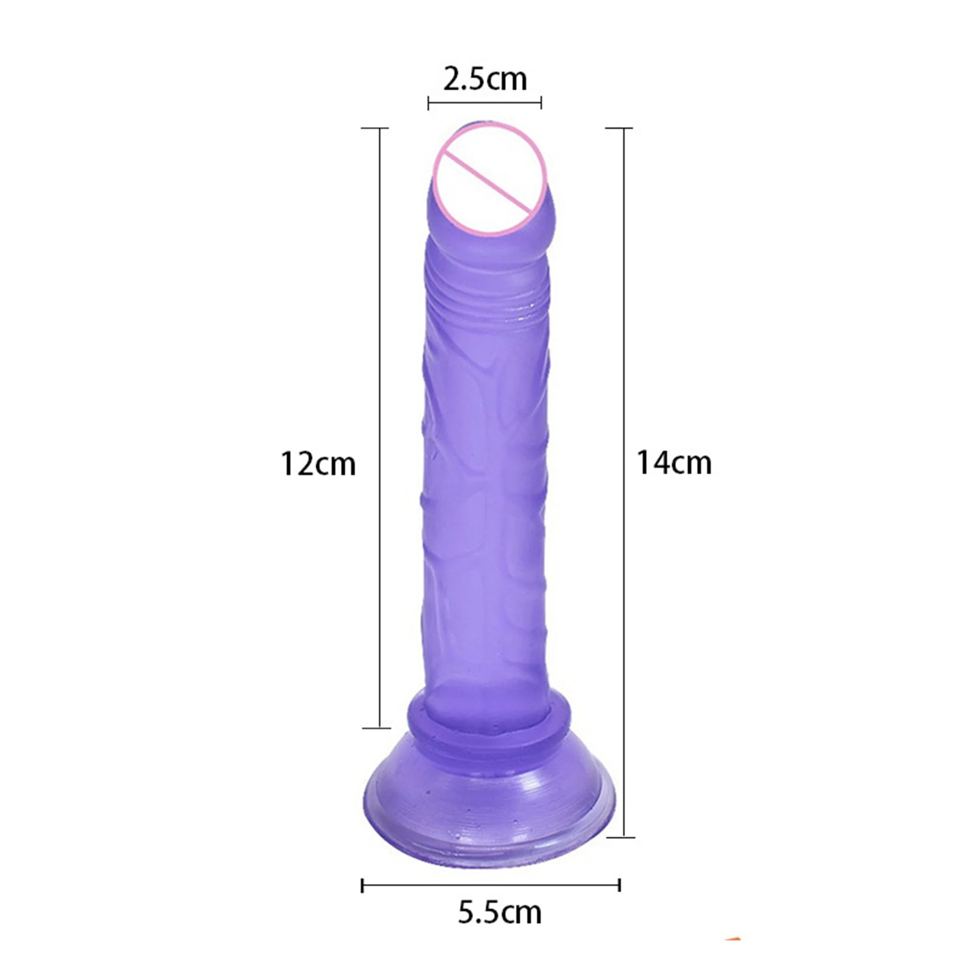 Mini Dildos weiches Gelee kleine künstliche Sauger Penis Vagina Analplug Erwachsene Produkte Sexspielzeug für Frauen Mastur bator Anal Spielzeug