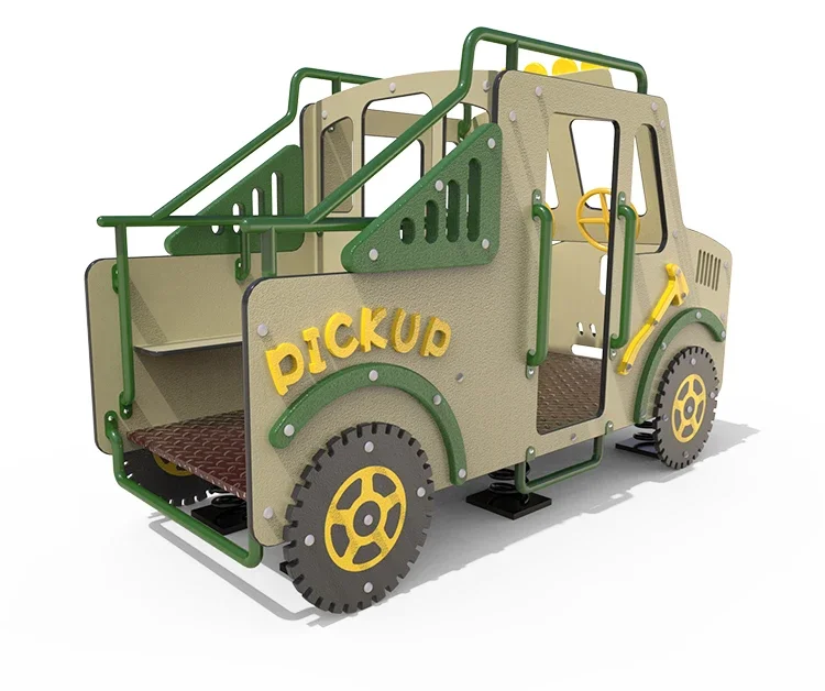 Qiaoqiao Kids Shaking Toys Kindergarten Rocking Rider Playgrounds Car Jumping Spring Rocker Playground for Balance Training
